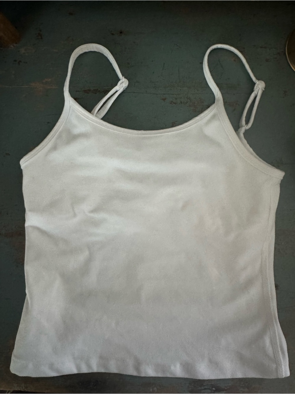 Beyond Yoga White Adjustable Strap Camisole